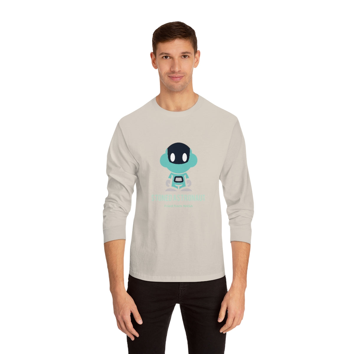 Spaceboyz™ Stoned Astronaut Fried from NASA Long Sleeve T-Shirt