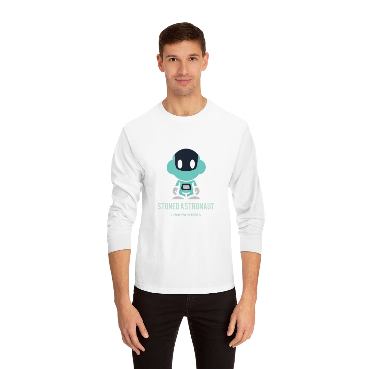 Spaceboyz™ Stoned Astronaut Fried from NASA Long Sleeve T-Shirt