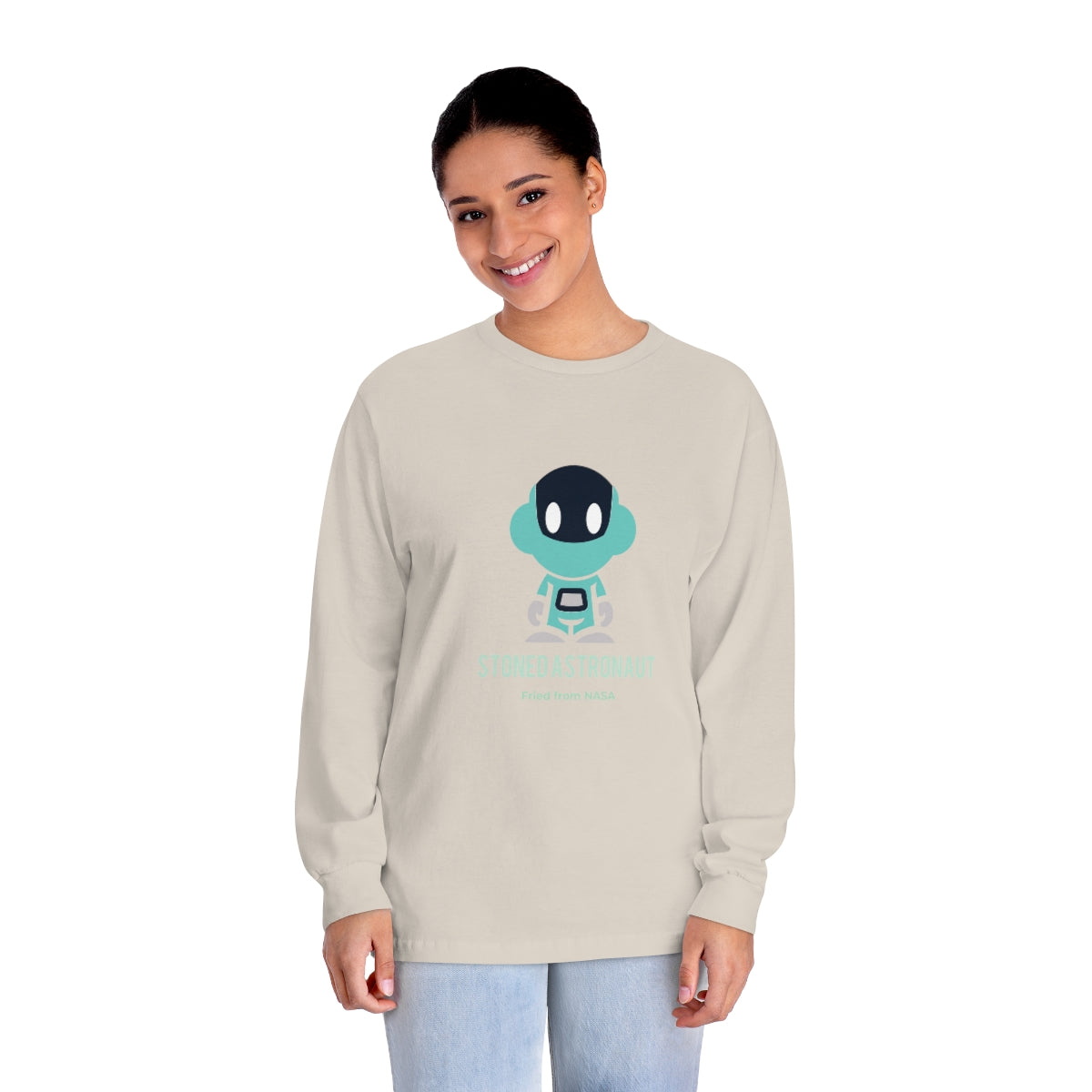 Spaceboyz™ Stoned Astronaut Fried from NASA Long Sleeve T-Shirt