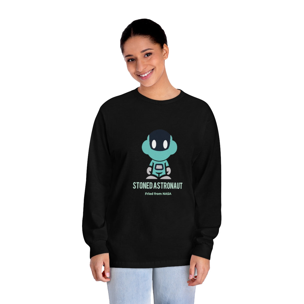 Spaceboyz™ Stoned Astronaut Fried from NASA Long Sleeve T-Shirt