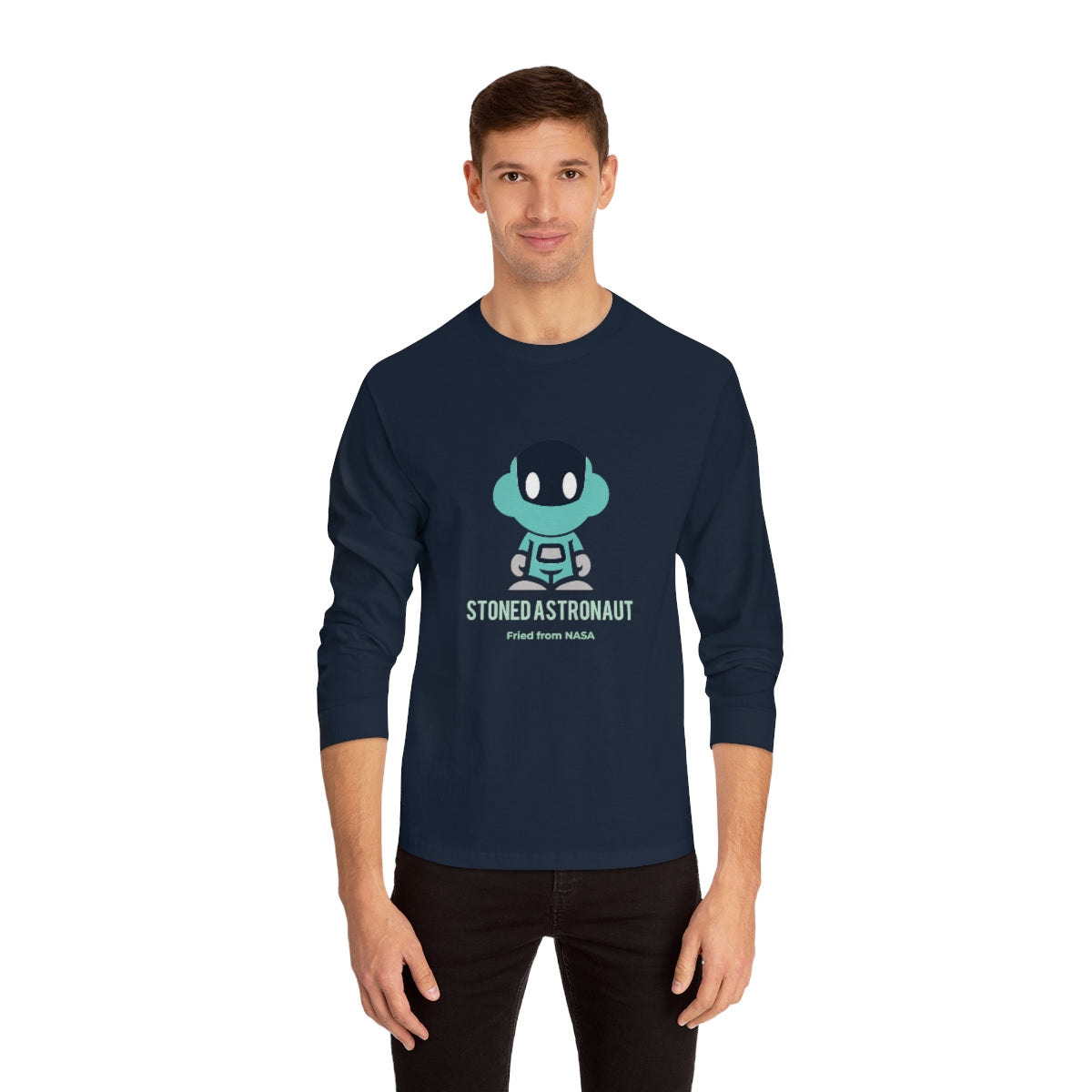 Spaceboyz™ Stoned Astronaut Fried from NASA Long Sleeve T-Shirt