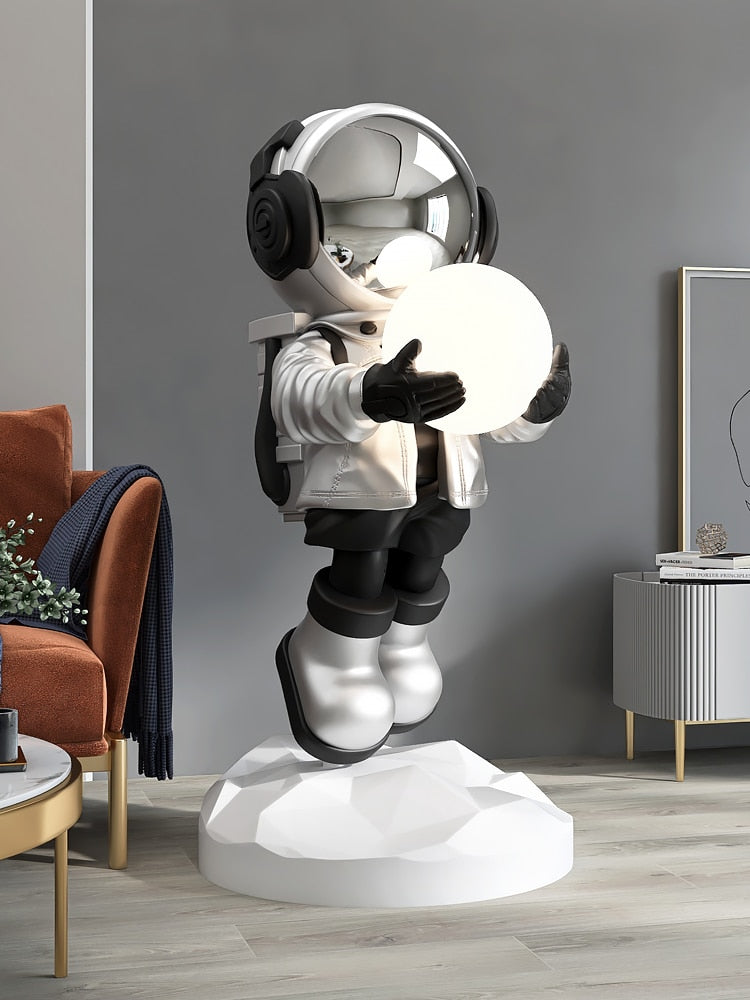 Large Floor Astronaut Figurine Sculpture