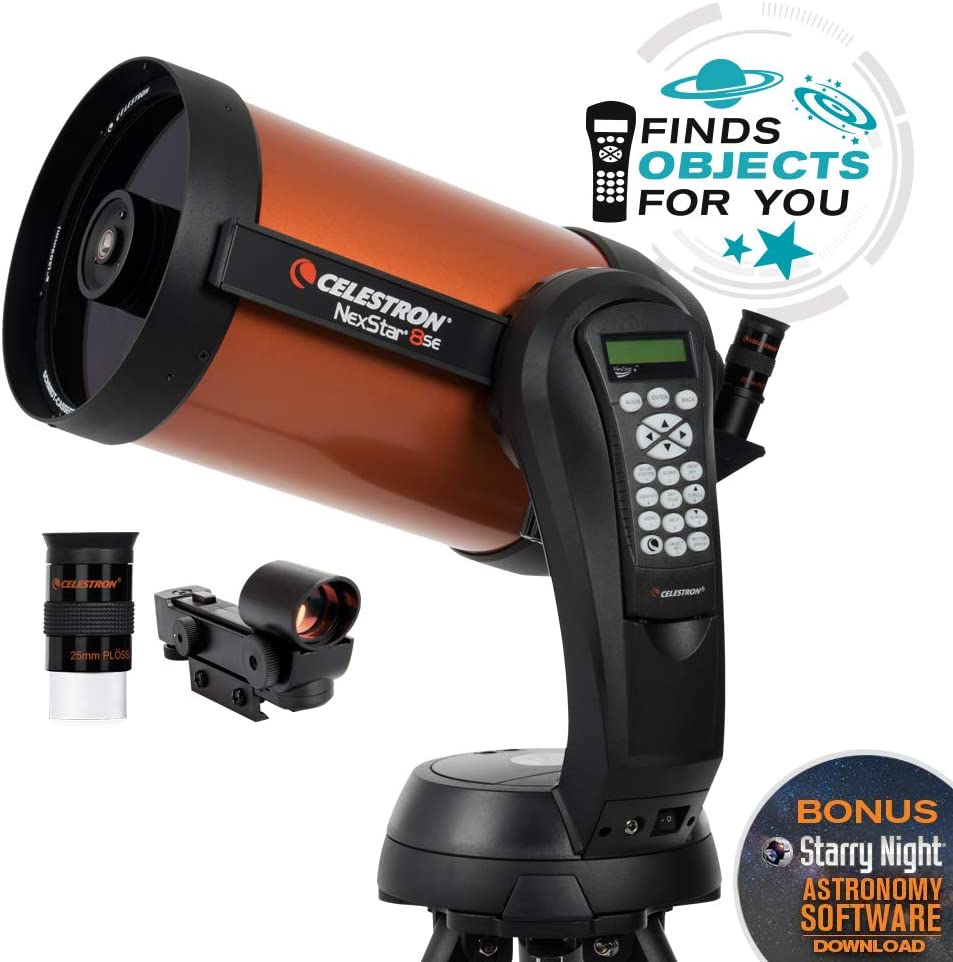 Celestron - NexStar 8SE Telescope - Computerized Telescope for Beginners and Advanced Users - Fully-Automated GoTo Mount - SkyAl