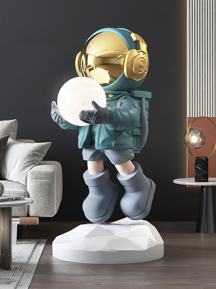 Large Floor Astronaut Figurine Sculpture