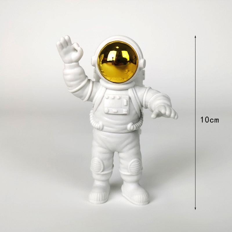 3PC or 4PC Astronaut Action Figures and Moon Resin Decor