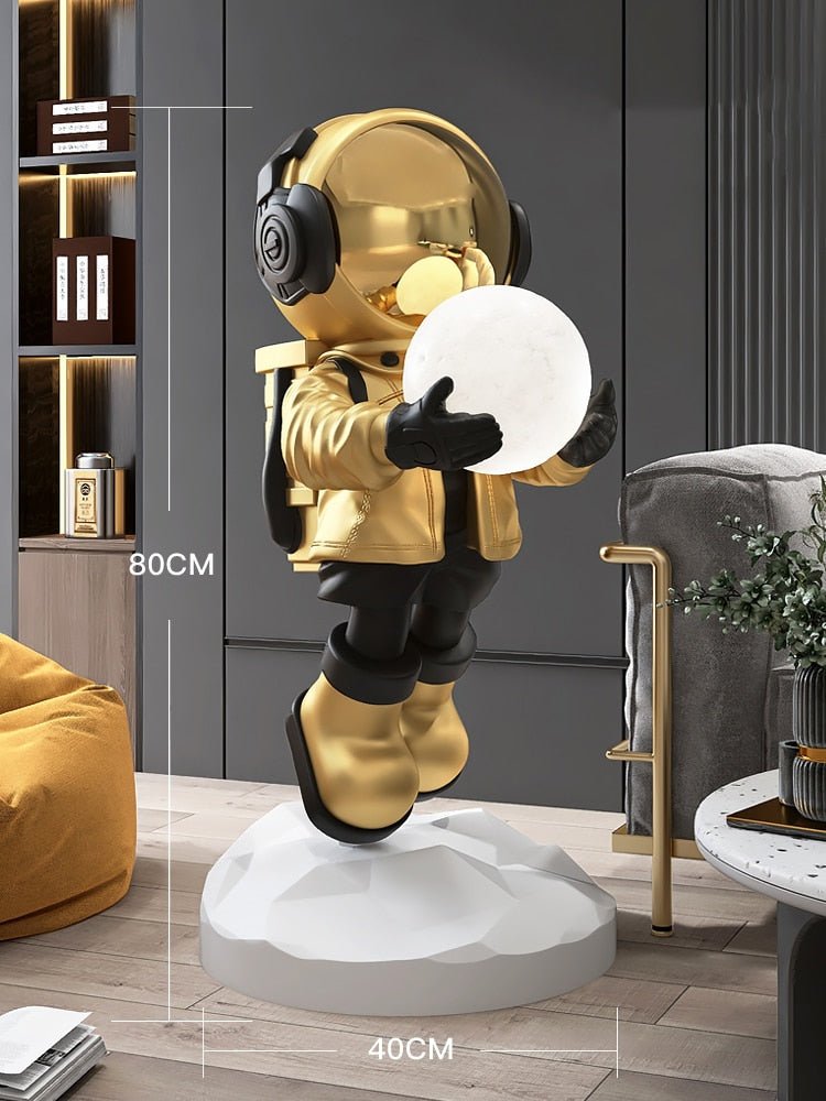 Large Floor Astronaut Figurine Sculpture