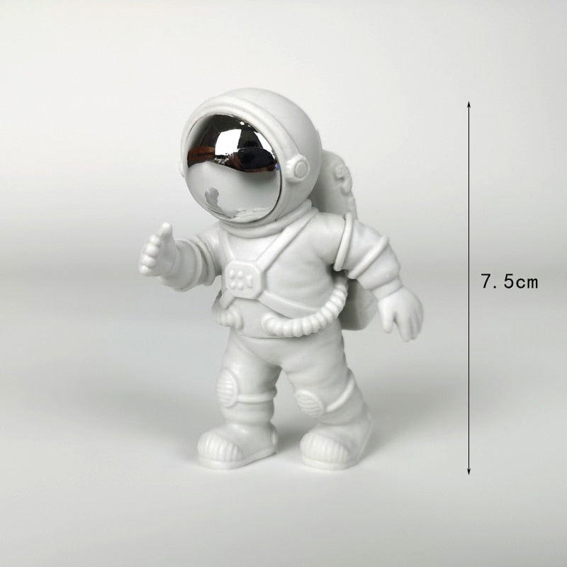 3PC or 4PC Astronaut Action Figures and Moon Resin Decor