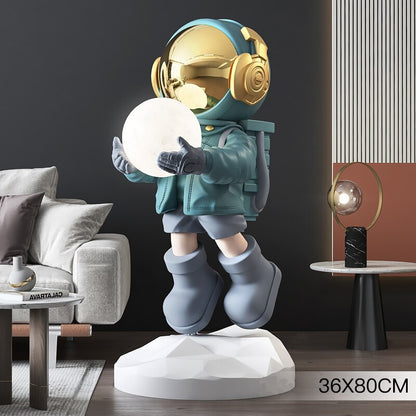 Large Floor Astronaut Figurine Sculpture