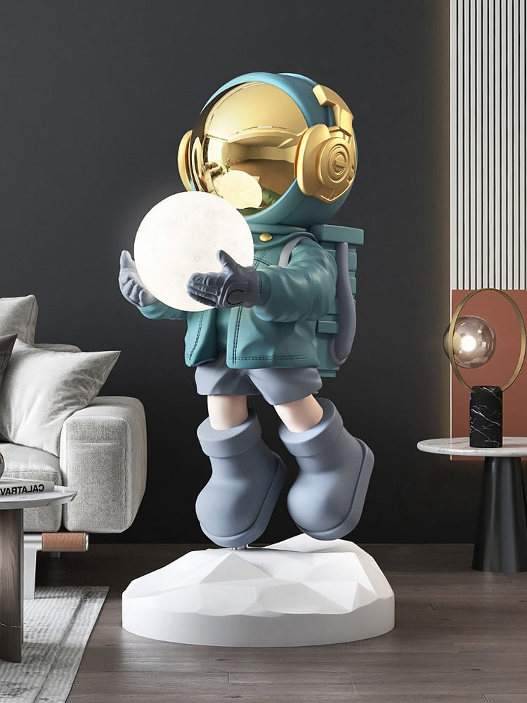 Large Floor Astronaut Figurine Sculpture