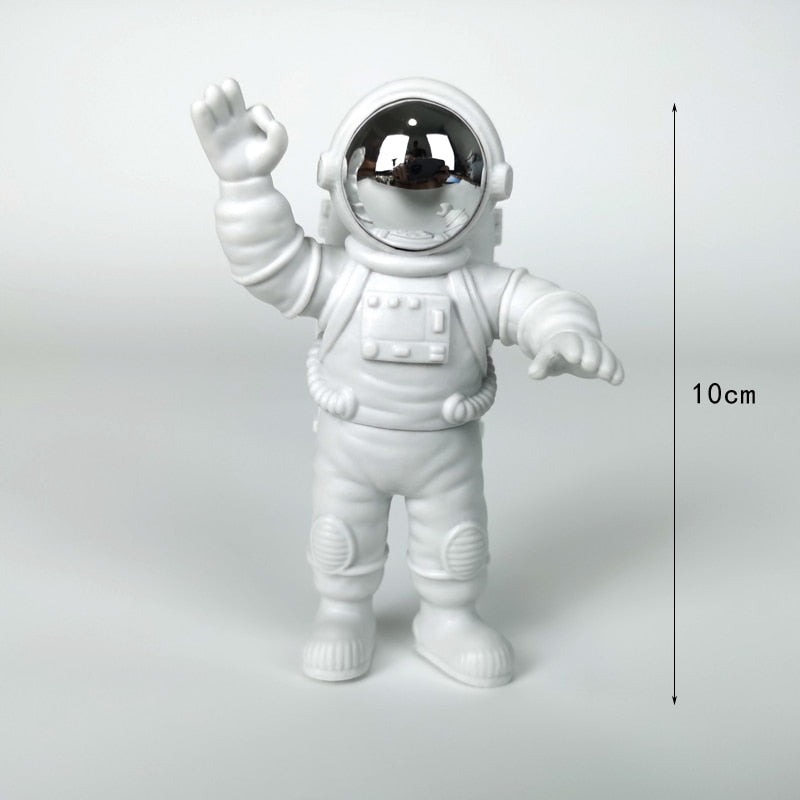 3PC or 4PC Astronaut Action Figures and Moon Resin Decor