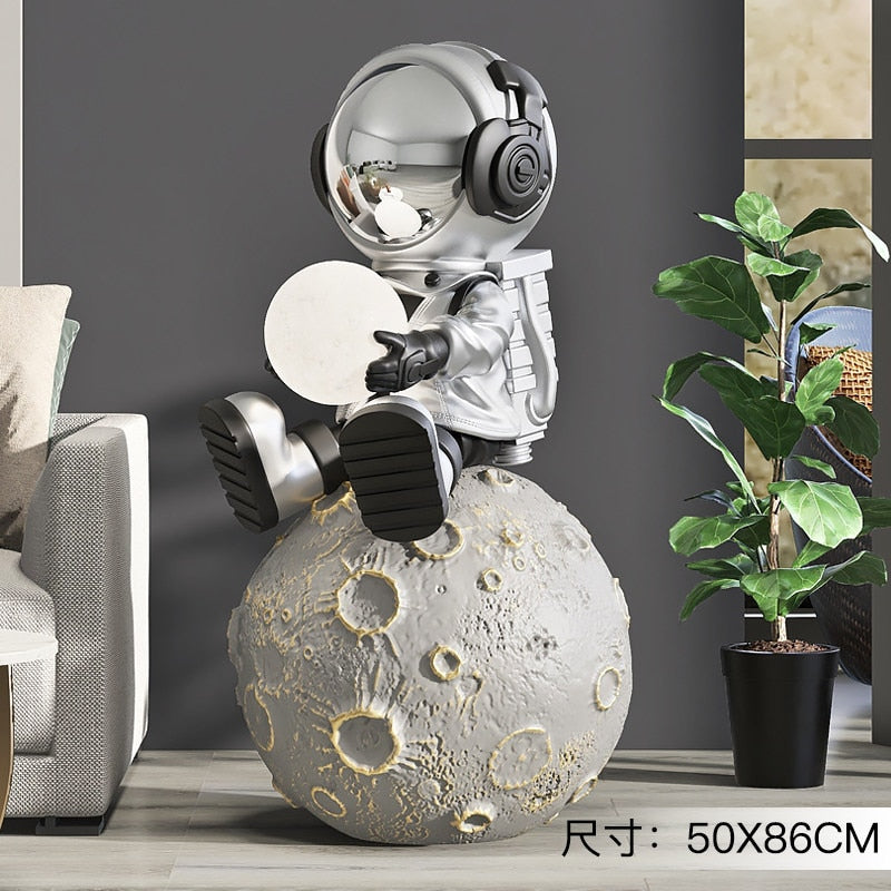 Astronaut Landing LED Lamp Sculpture