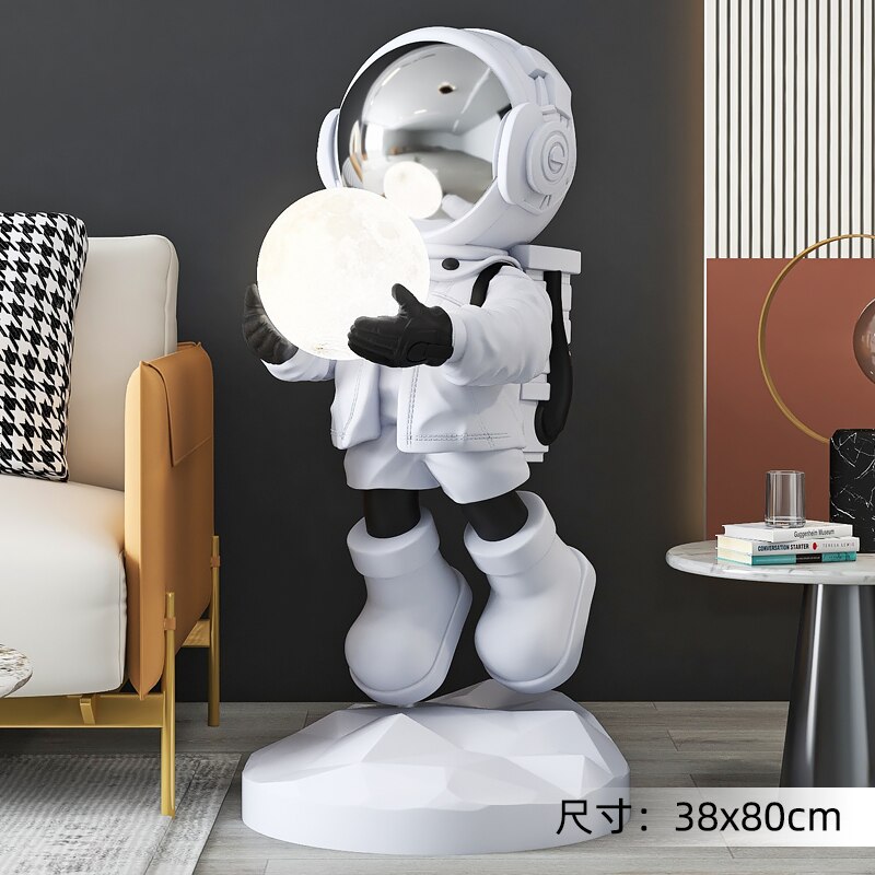 Large Floor Astronaut Figurine Sculpture