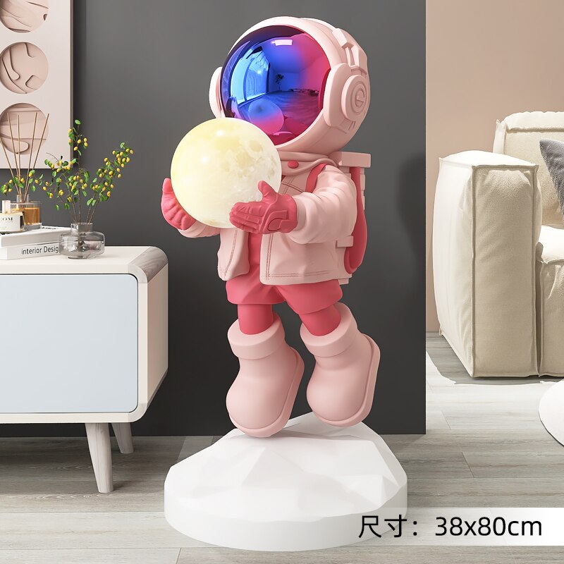 Large Floor Astronaut Figurine Sculpture