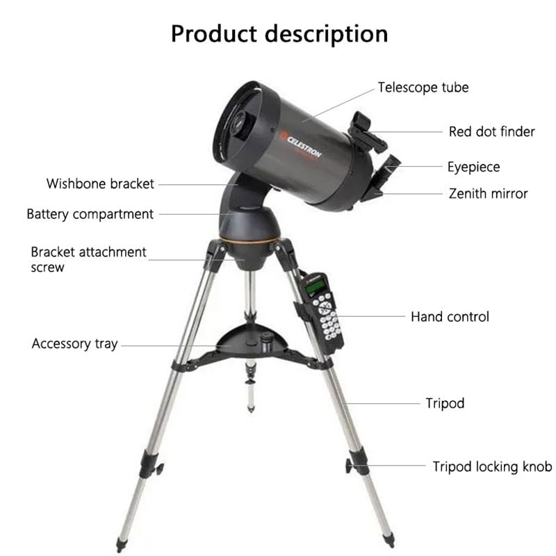 Celestron Professional NexStar 150SLT C6 StarBright XLT Computered GOTO Astronomical Telescope Deep Space Stargazing Photography