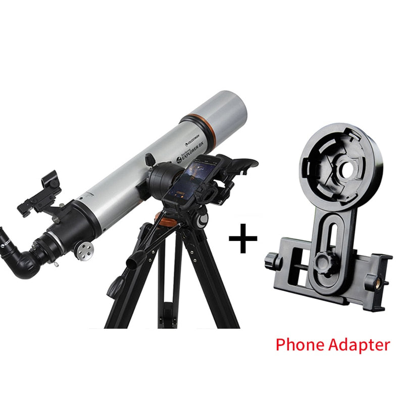 Celestron Professional StarSense Explorer DX 102AZ 102MM F/6.5 AZ Refractor With Smartphone Adapter Astronomical Telescope#22460