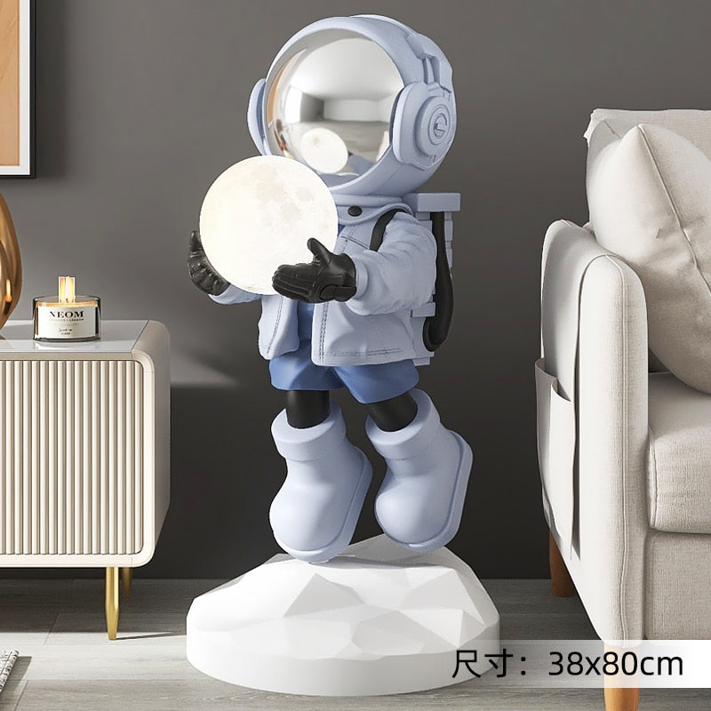 Large Floor Astronaut Figurine Sculpture