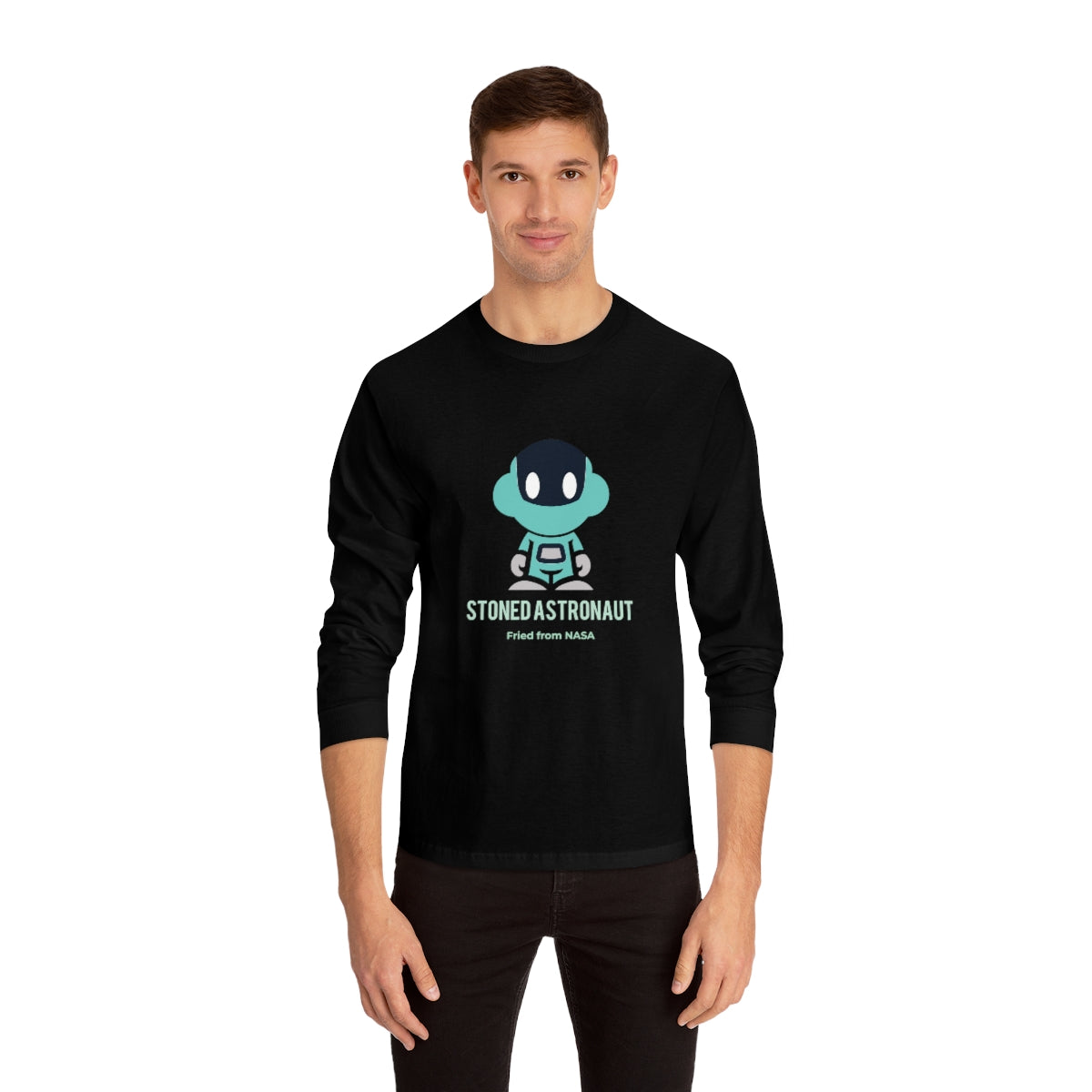 Spaceboyz™ Stoned Astronaut Fried from NASA Long Sleeve T-Shirt